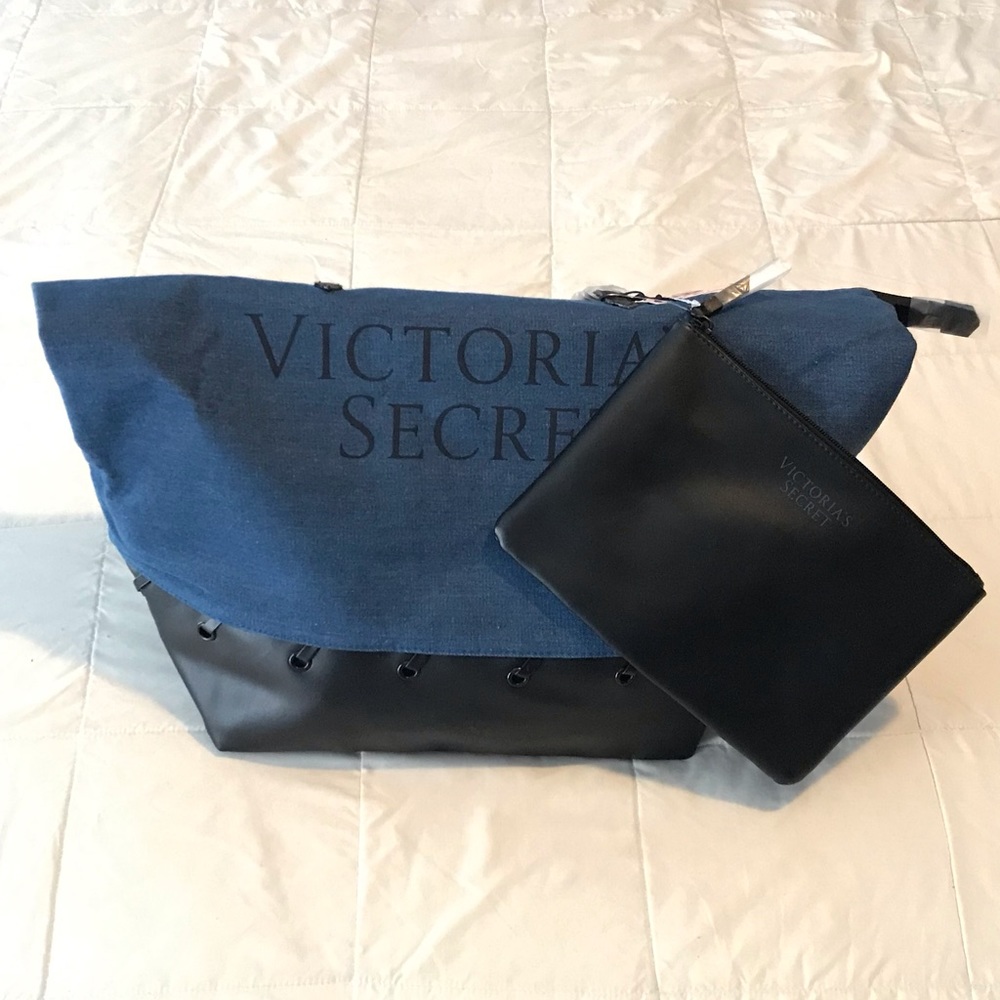 VS Denim with Black Trim Tote